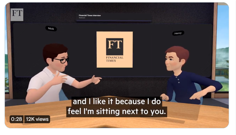 Nick Clegg in Metaverse